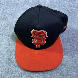 New Era San Francisco Giants Baseball Cap Orange SF Logo Fitted Small Medium